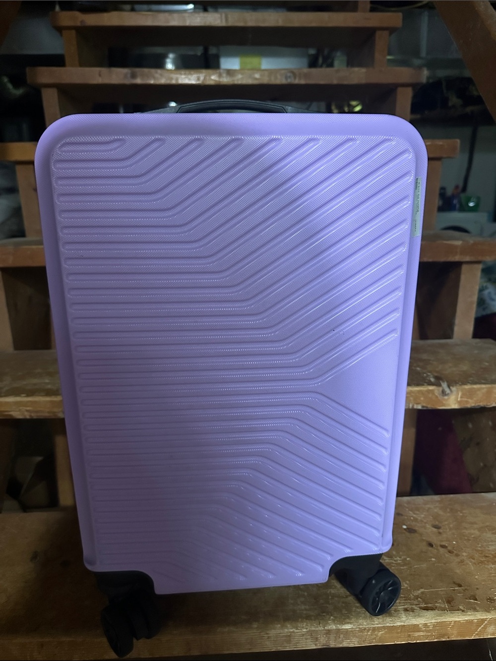 Purple Hard-Shell Carry-On Travel Bag